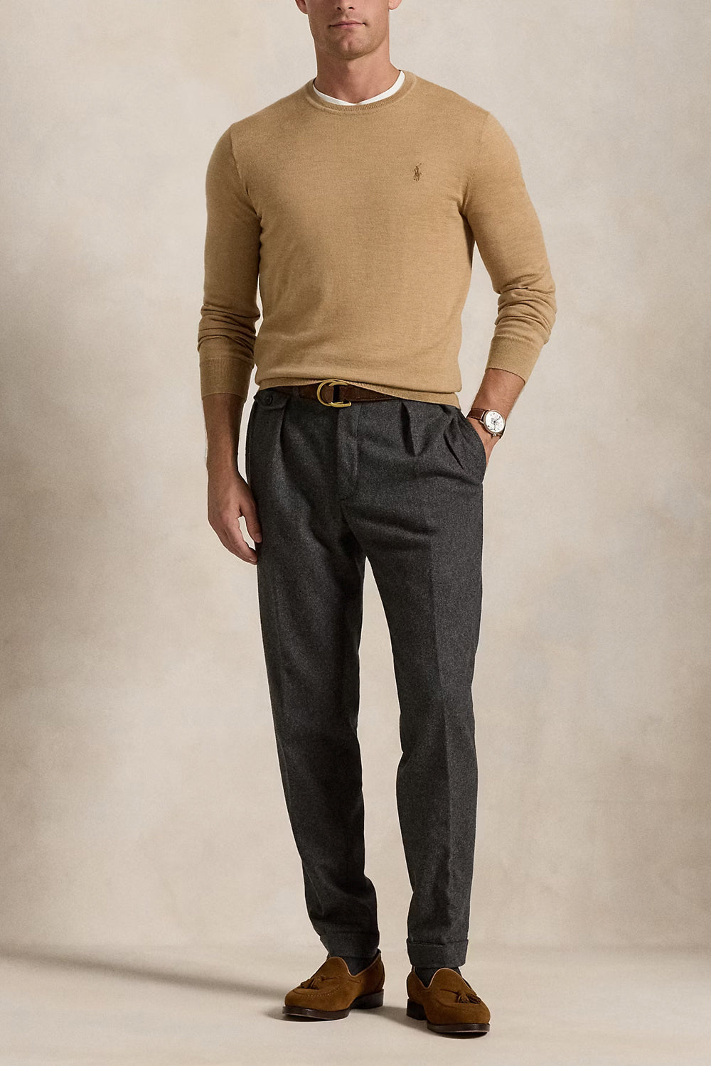 POLO RALPH LAUREN Maglia girocollo lana lavabile Slim-Fit