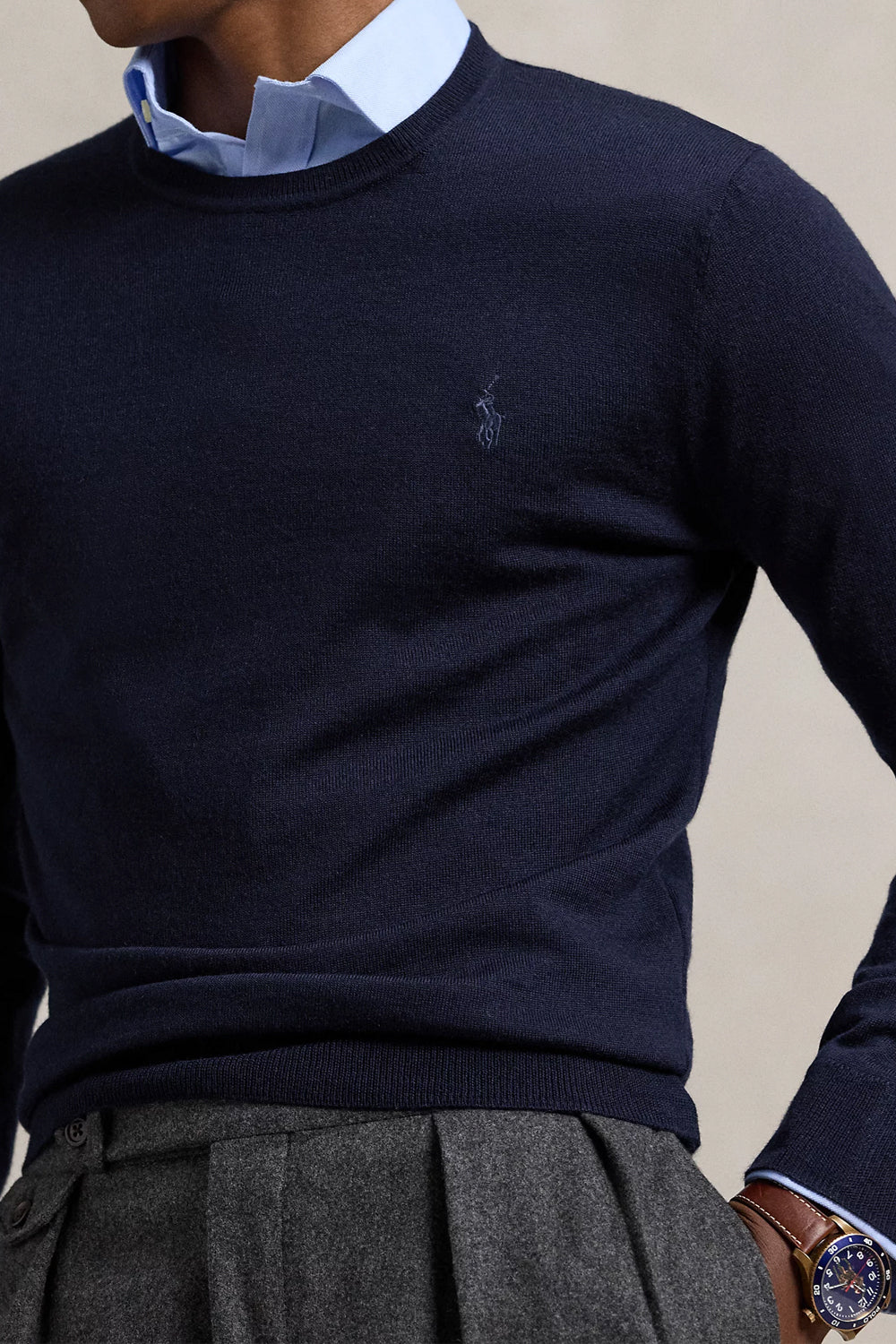 POLO RALPH LAUREN Maglia girocollo lana lavabile Slim-Fit Uncategorized POLO RALPH LAUREN