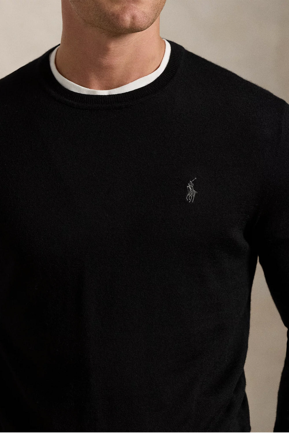 POLO RALPH LAUREN Maglia girocollo lana lavabile Slim-Fit Uncategorized POLO RALPH LAUREN