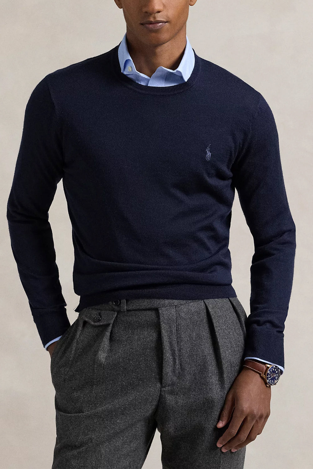 POLO RALPH LAUREN Maglia girocollo lana lavabile Slim-Fit Uncategorized POLO RALPH LAUREN