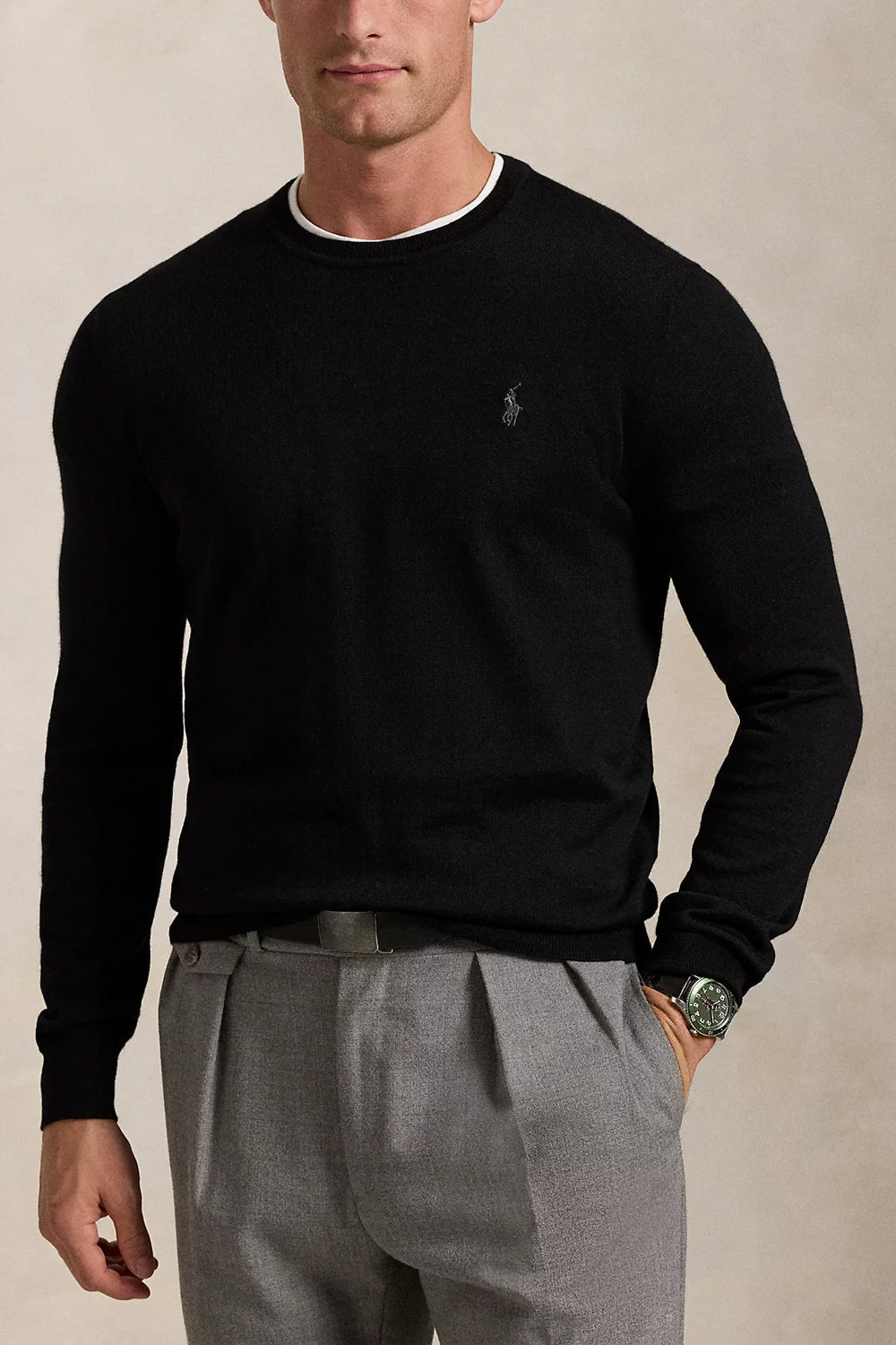 POLO RALPH LAUREN Maglia girocollo lana lavabile Slim-Fit Uncategorized POLO RALPH LAUREN