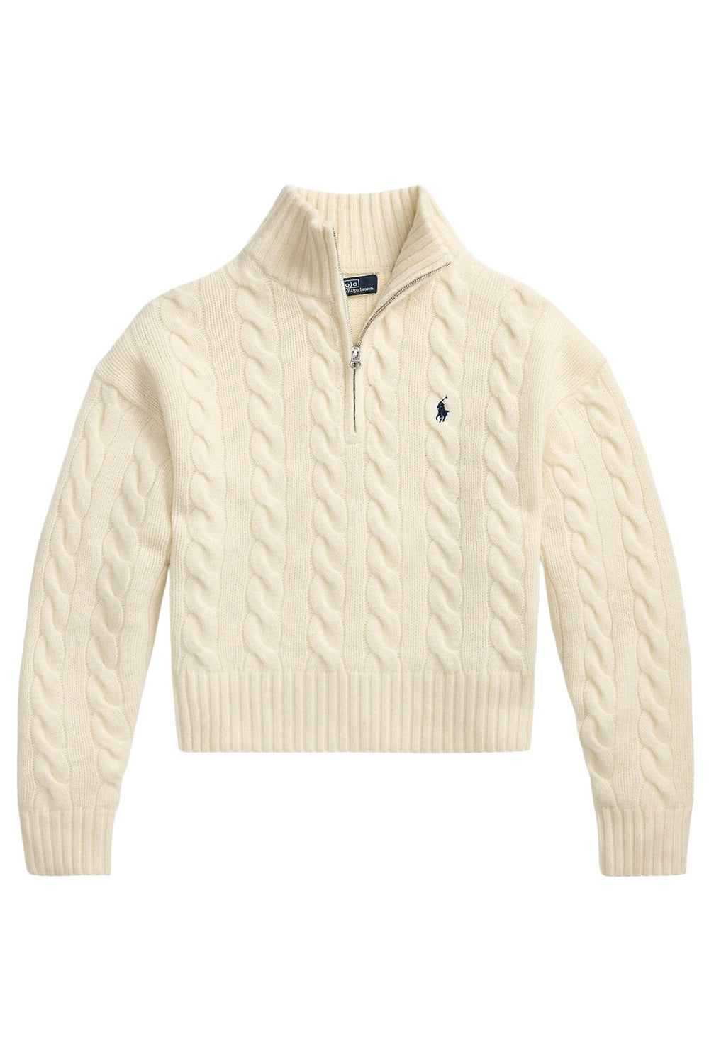 POLO RALPH LAUREN Maglia in lana e cashmere a trecce