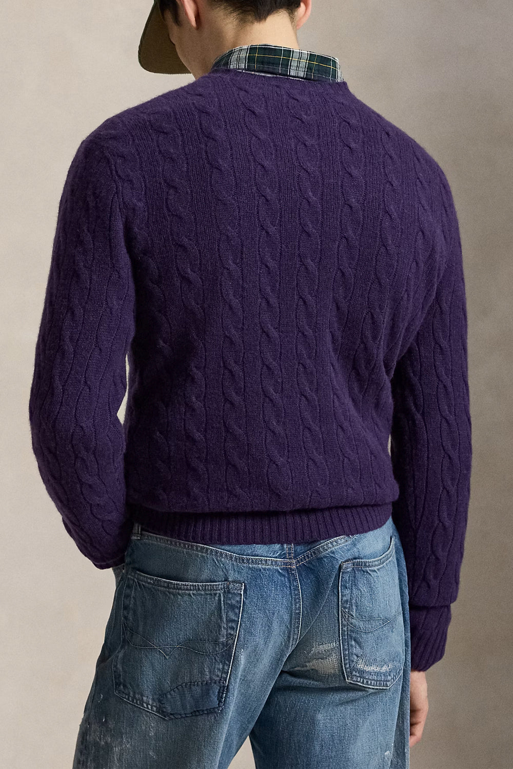 POLO RALPH LAUREN Maglia in lana e cashmere a trecce