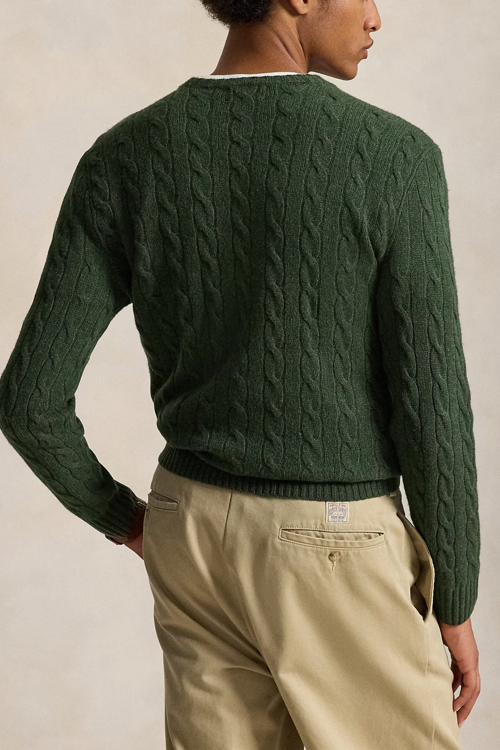 POLO RALPH LAUREN Maglia in lana e cashmere a trecce