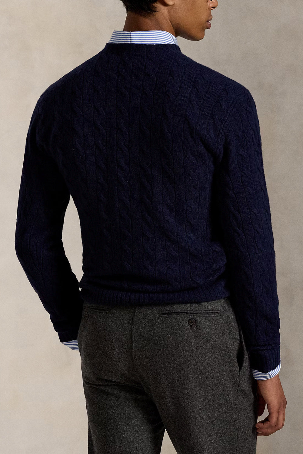 POLO RALPH LAUREN Maglia in lana e cashmere a trecce