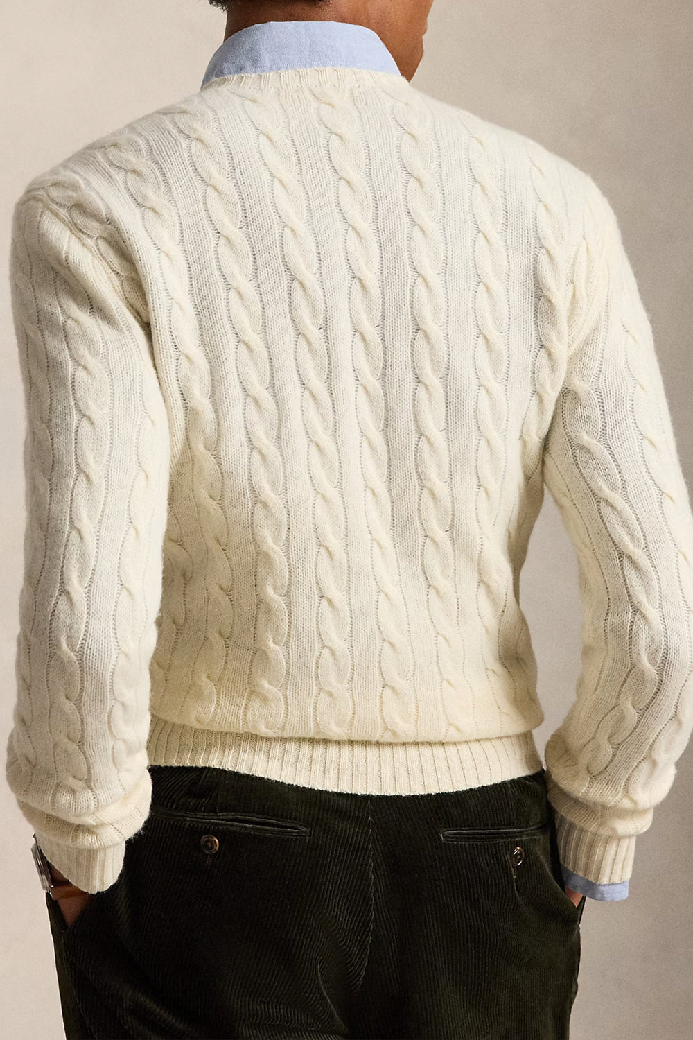 POLO RALPH LAUREN Maglia in lana e cashmere a trecce