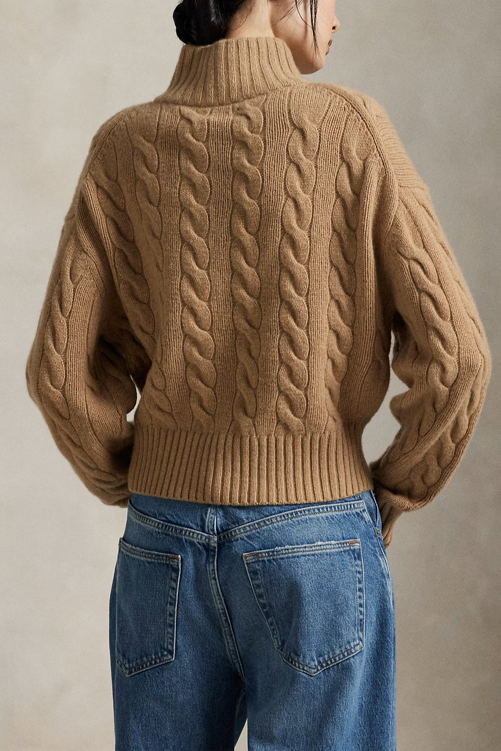 POLO RALPH LAUREN Maglia in lana e cashmere a trecce