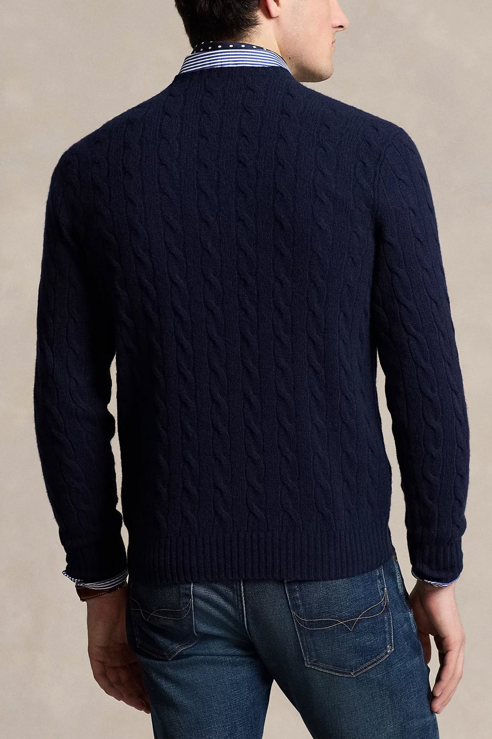 POLO RALPH LAUREN Maglia in lana e cashmere a trecce