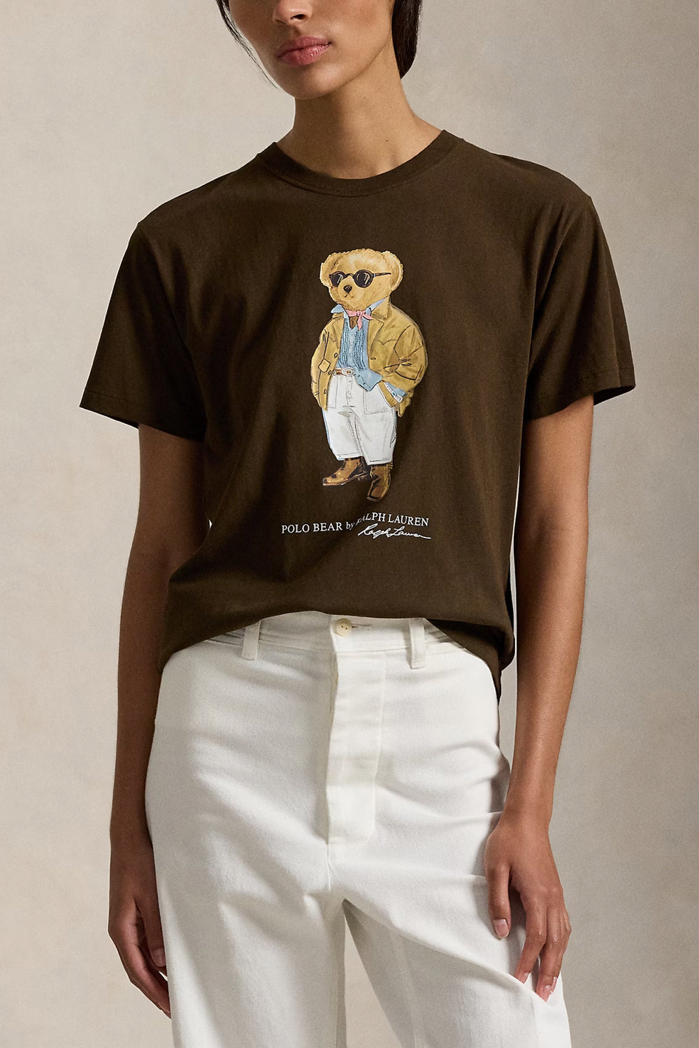 POLO RALPH LAUREN Maglietta Polo Bear in jersey di cotone