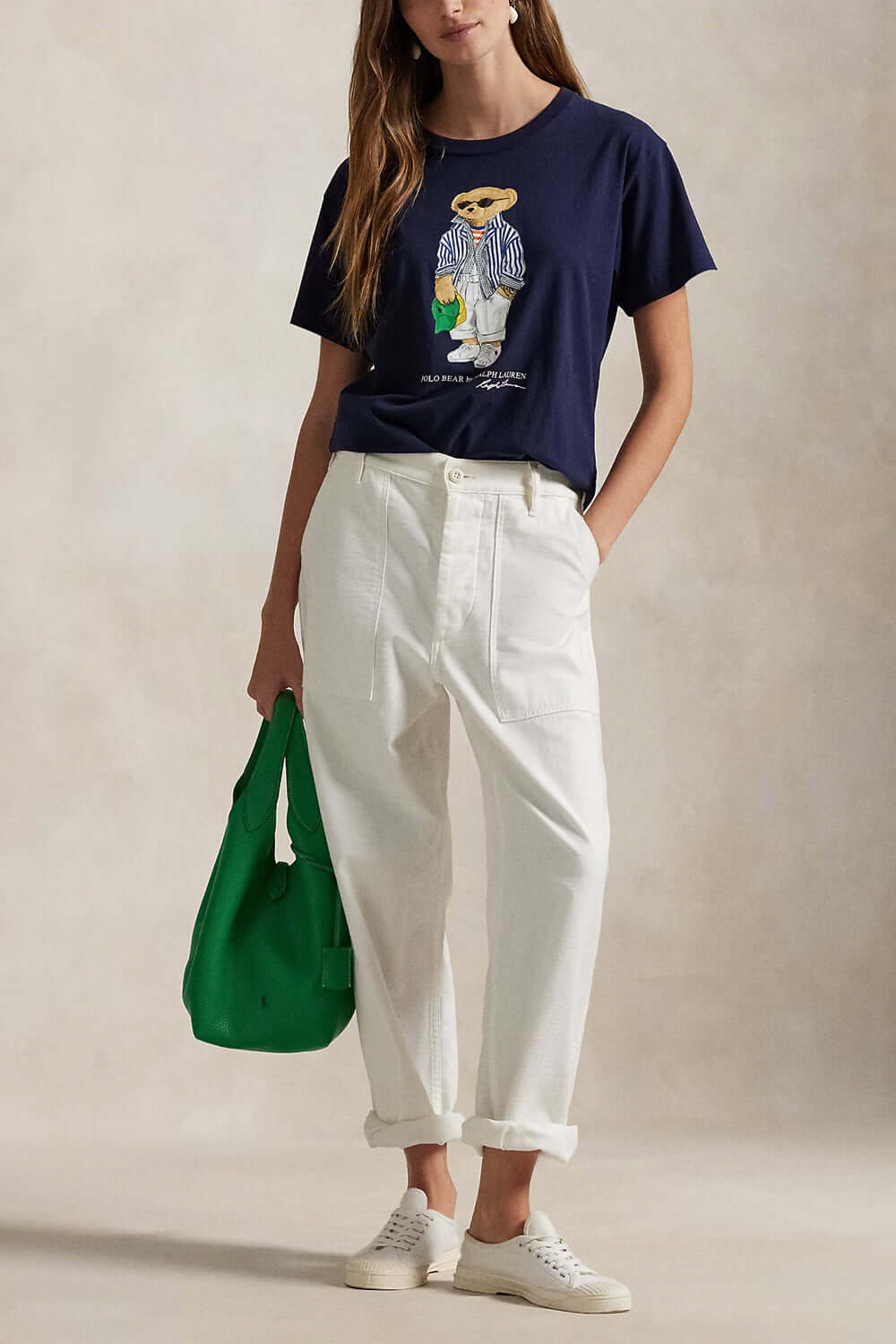 POLO RALPH LAUREN Maglietta Polo Bear in jersey di cotone Uncategorized POLO RALPH LAUREN