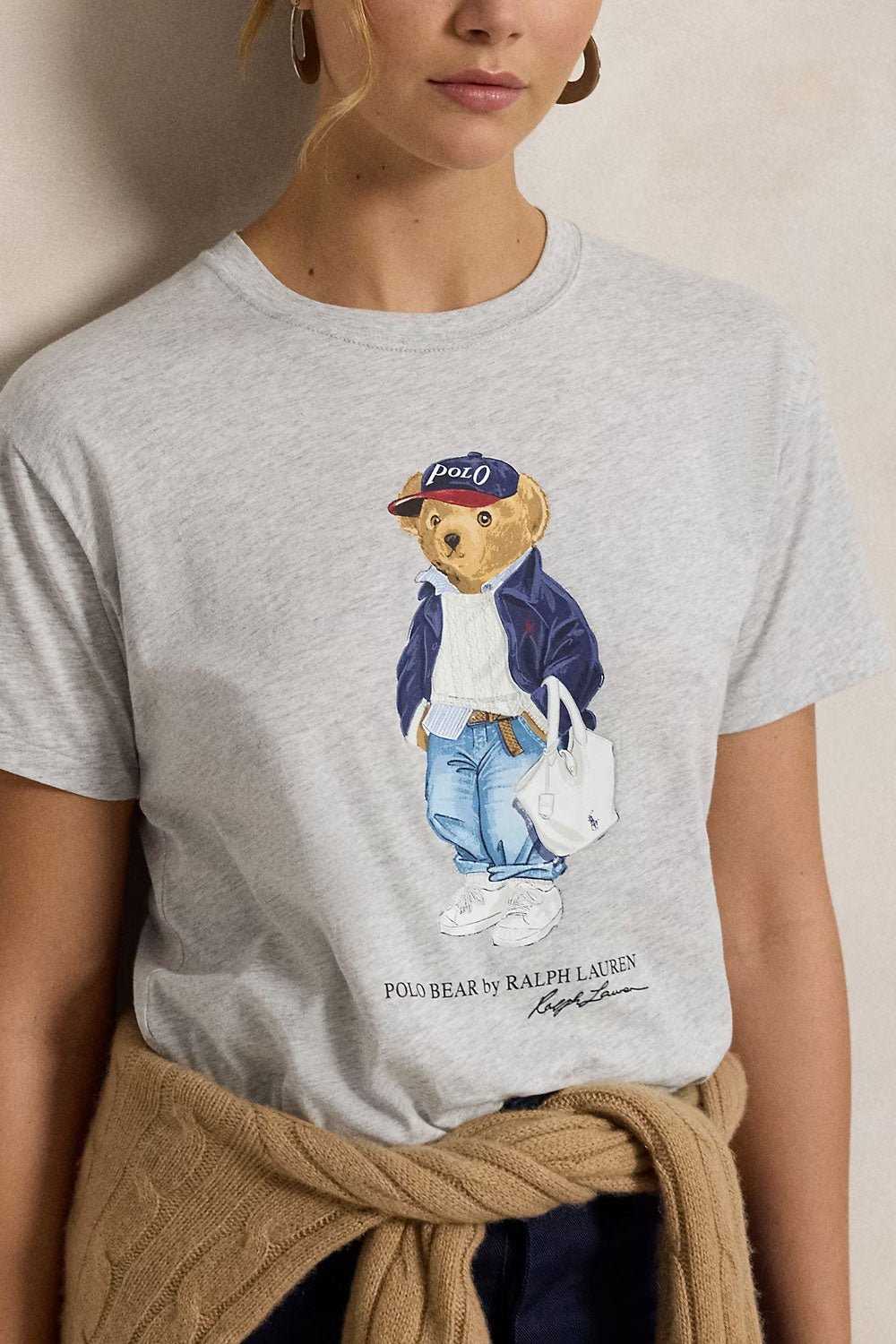 POLO RALPH LAUREN Maglietta Polo Bear in jersey di cotone