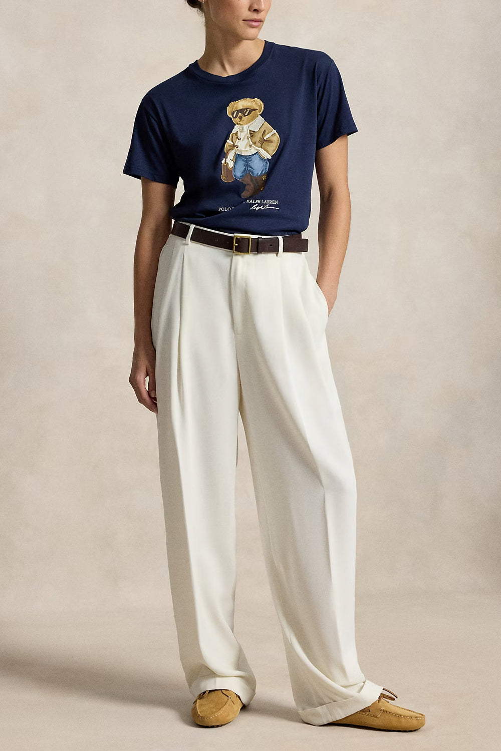 POLO RALPH LAUREN Maglietta Winter Polo Bear in cotone