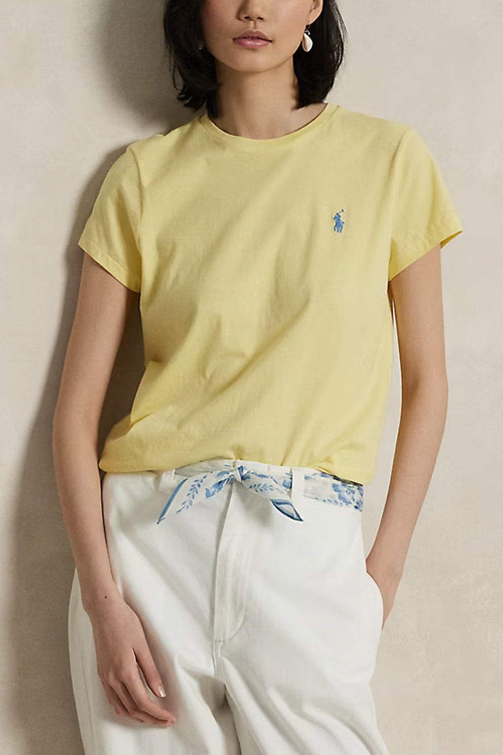 POLO RALPH LAUREN Maglietta girocollo in jersey di cotone