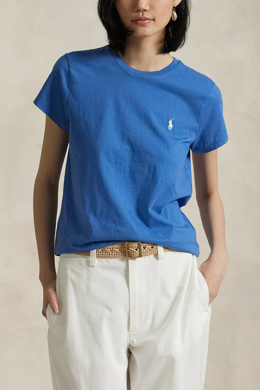 POLO RALPH LAUREN Maglietta girocollo in jersey di cotone