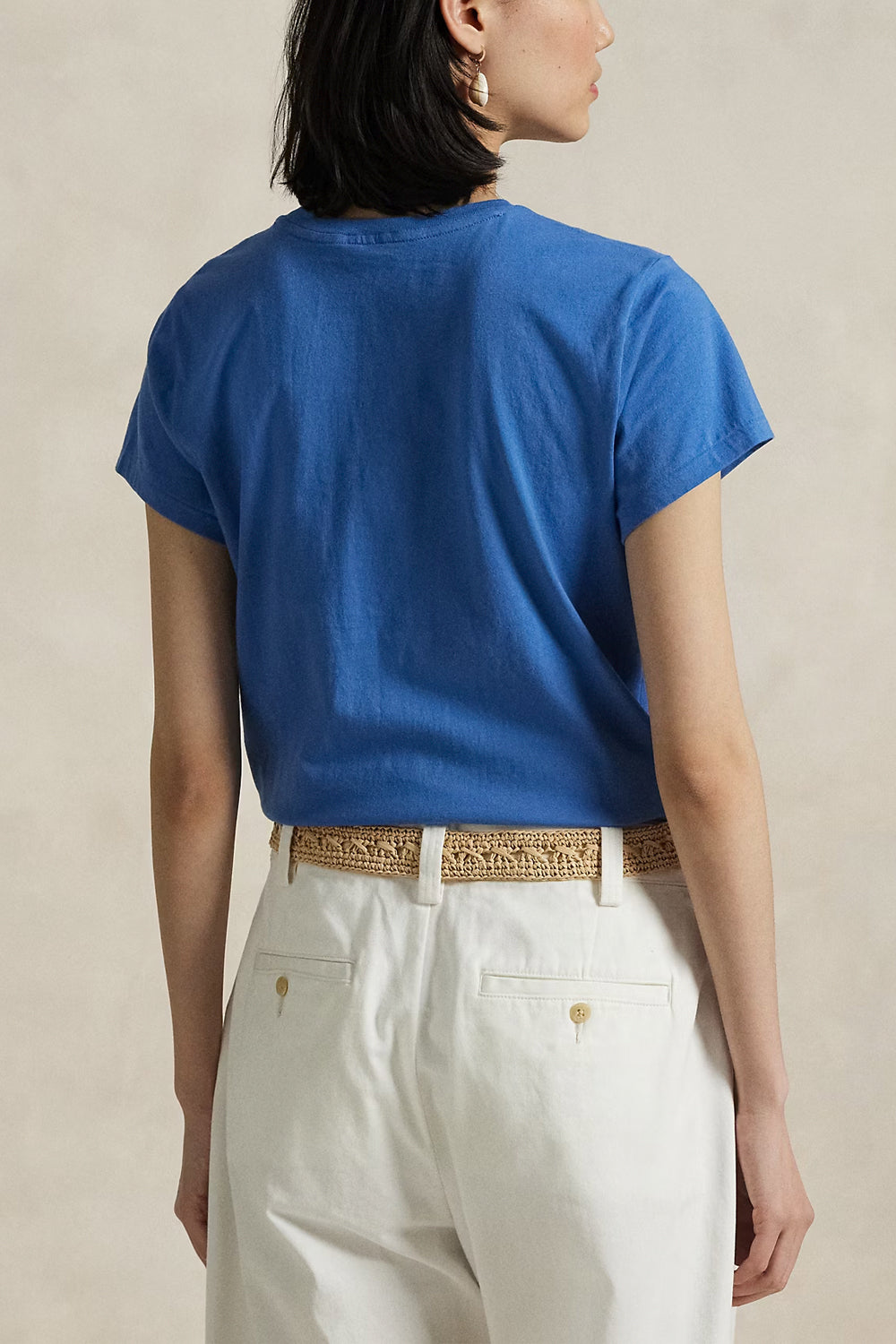 POLO RALPH LAUREN Maglietta girocollo in jersey di cotone