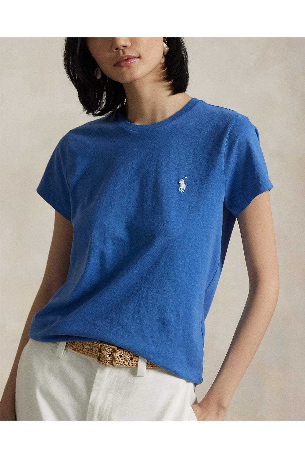 POLO RALPH LAUREN Maglietta girocollo in jersey di cotone