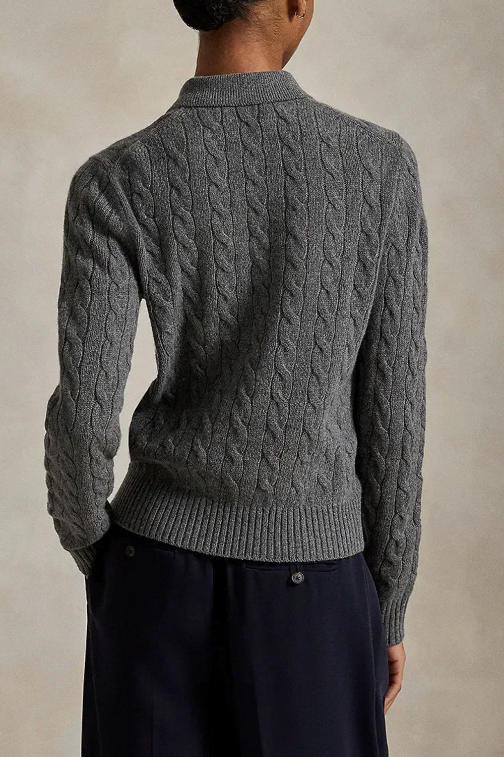 POLO RALPH LAUREN Polo in lana e cashmere a trecce
