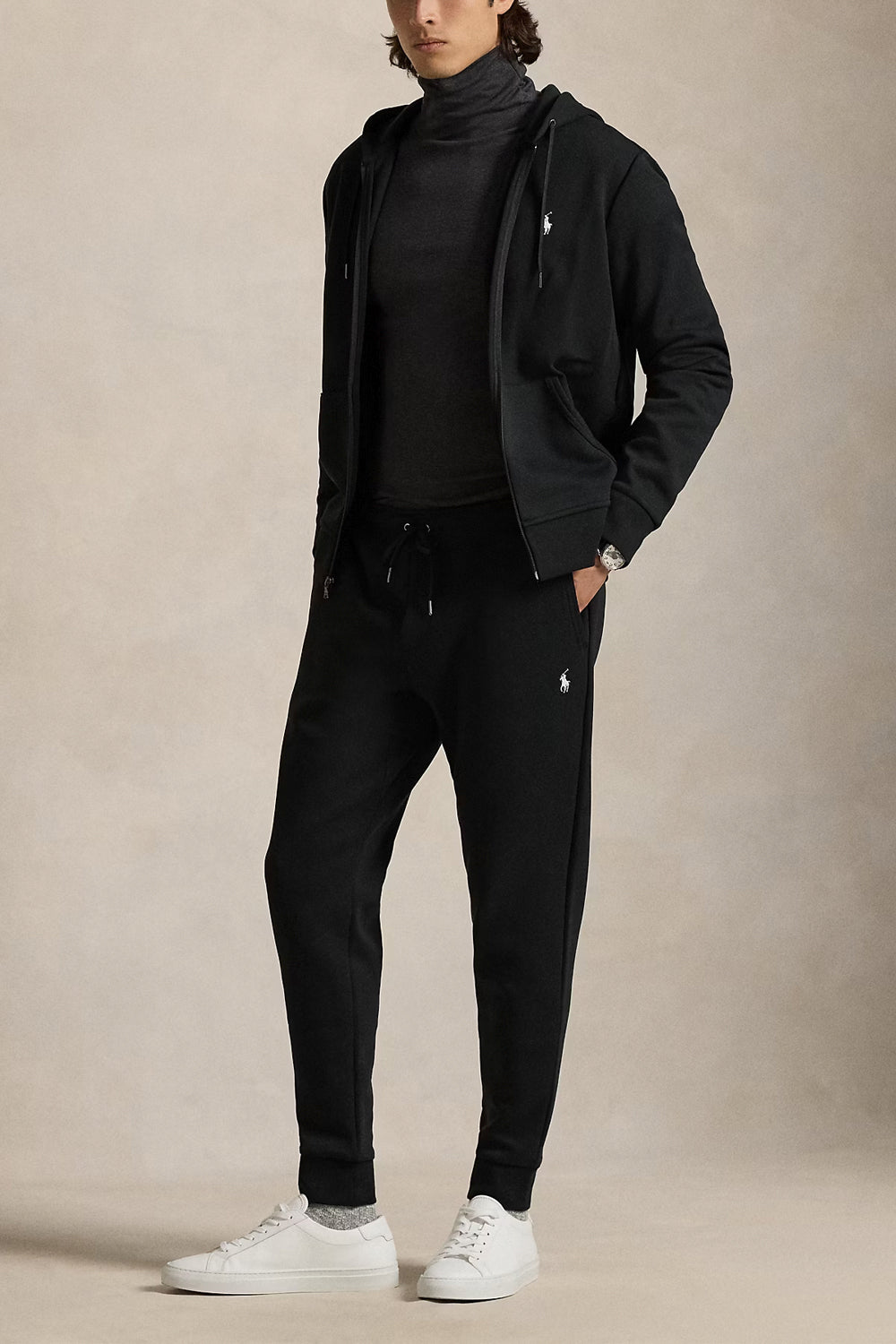 POLO RALPH LAUREN Pantaloni da jogging a maglia doppia