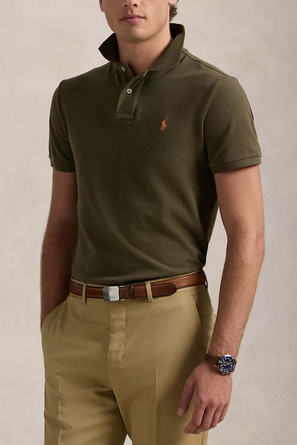 POLO RALPH LAUREN Polo in piqué Custom Slim-Fit Uncategorized POLO RALPH LAUREN