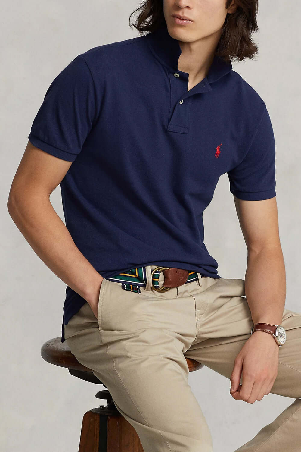 POLO RALPH LAUREN Polo in piqué Custom Slim-Fit Uncategorized POLO RALPH LAUREN