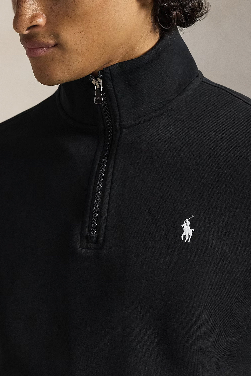 POLO RALPH LAUREN Pullover a maglia doppia con cerniera