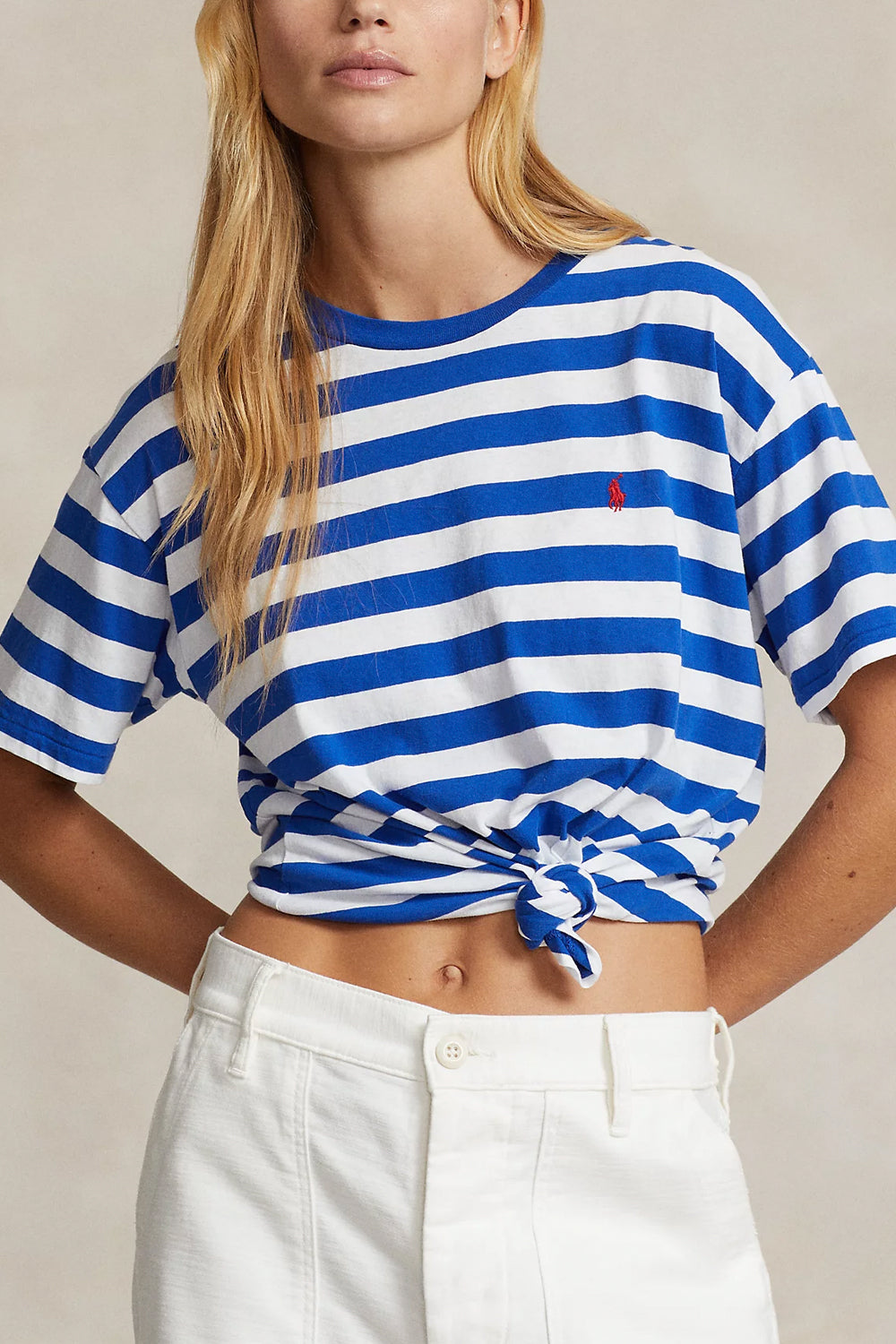 POLO RALPH LAUREN T-shirt girocollo a righe in jersey POLO RALPH LAUREN