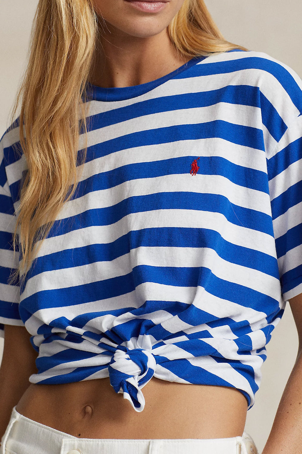 POLO RALPH LAUREN T-shirt girocollo a righe in jersey POLO RALPH LAUREN