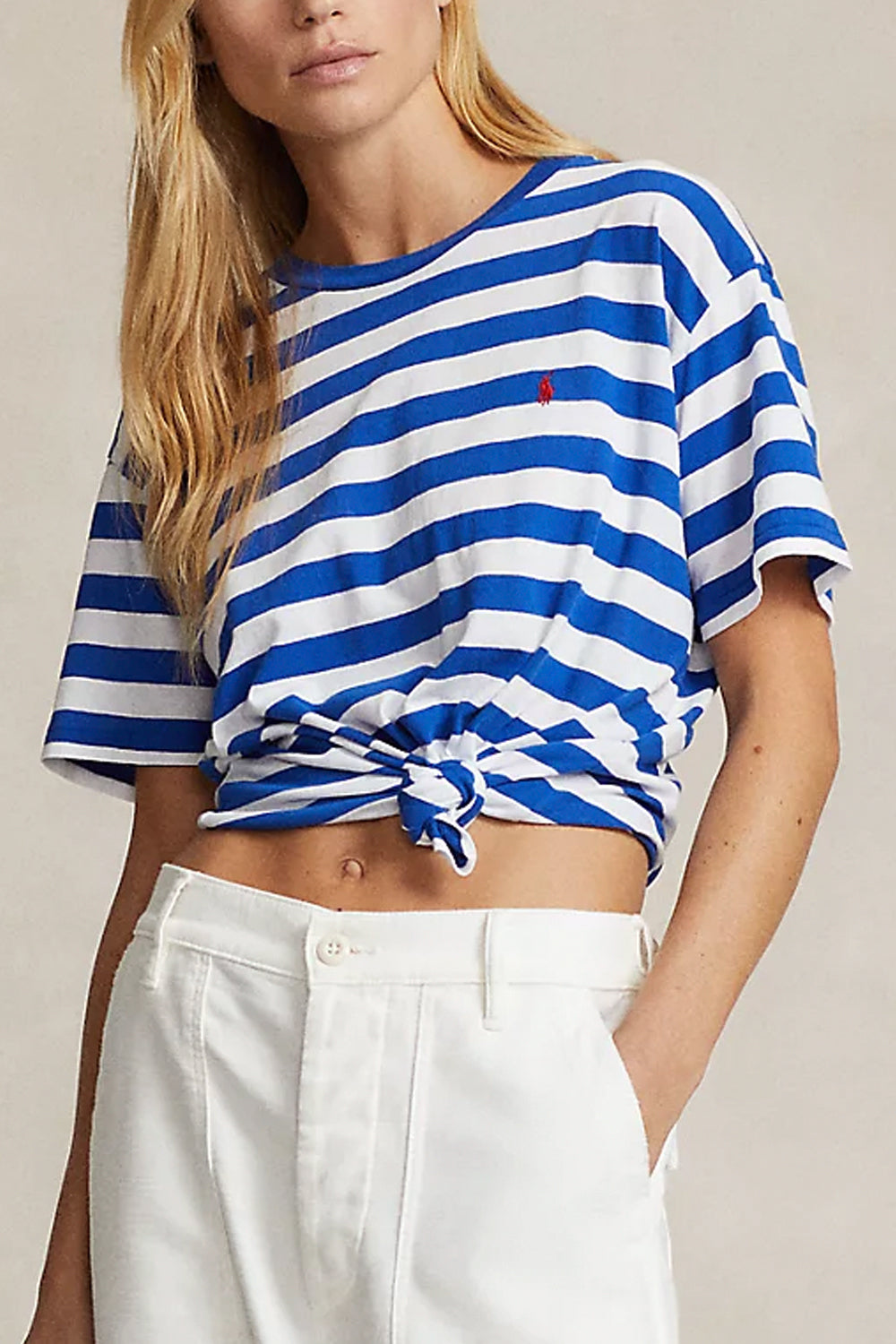 POLO RALPH LAUREN T-shirt girocollo a righe in jersey POLO RALPH LAUREN