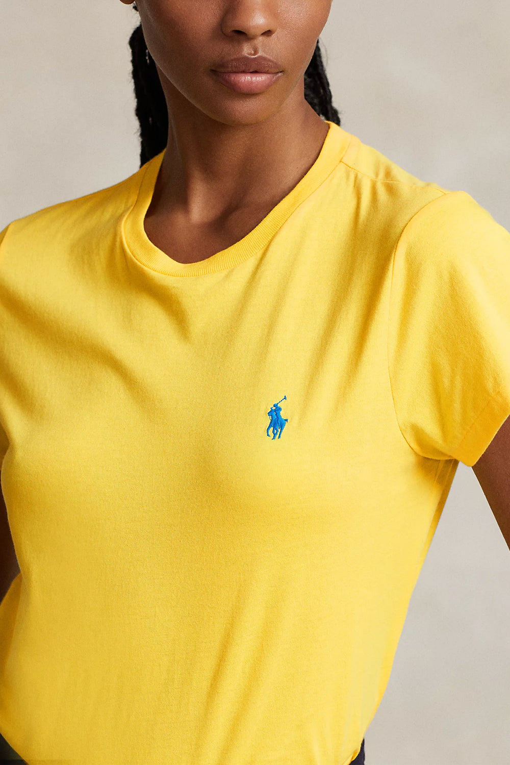 POLO RALPH LAUREN Tshirt girocollo in jersey di cotone POLO RALPH LAUREN