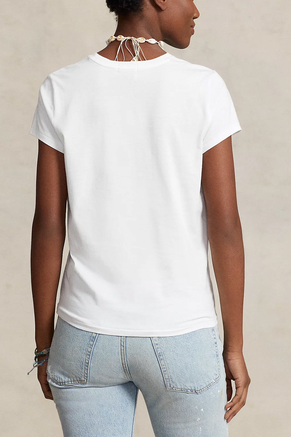 POLO RALPH LAUREN Tshirt girocollo in jersey di cotone POLO RALPH LAUREN