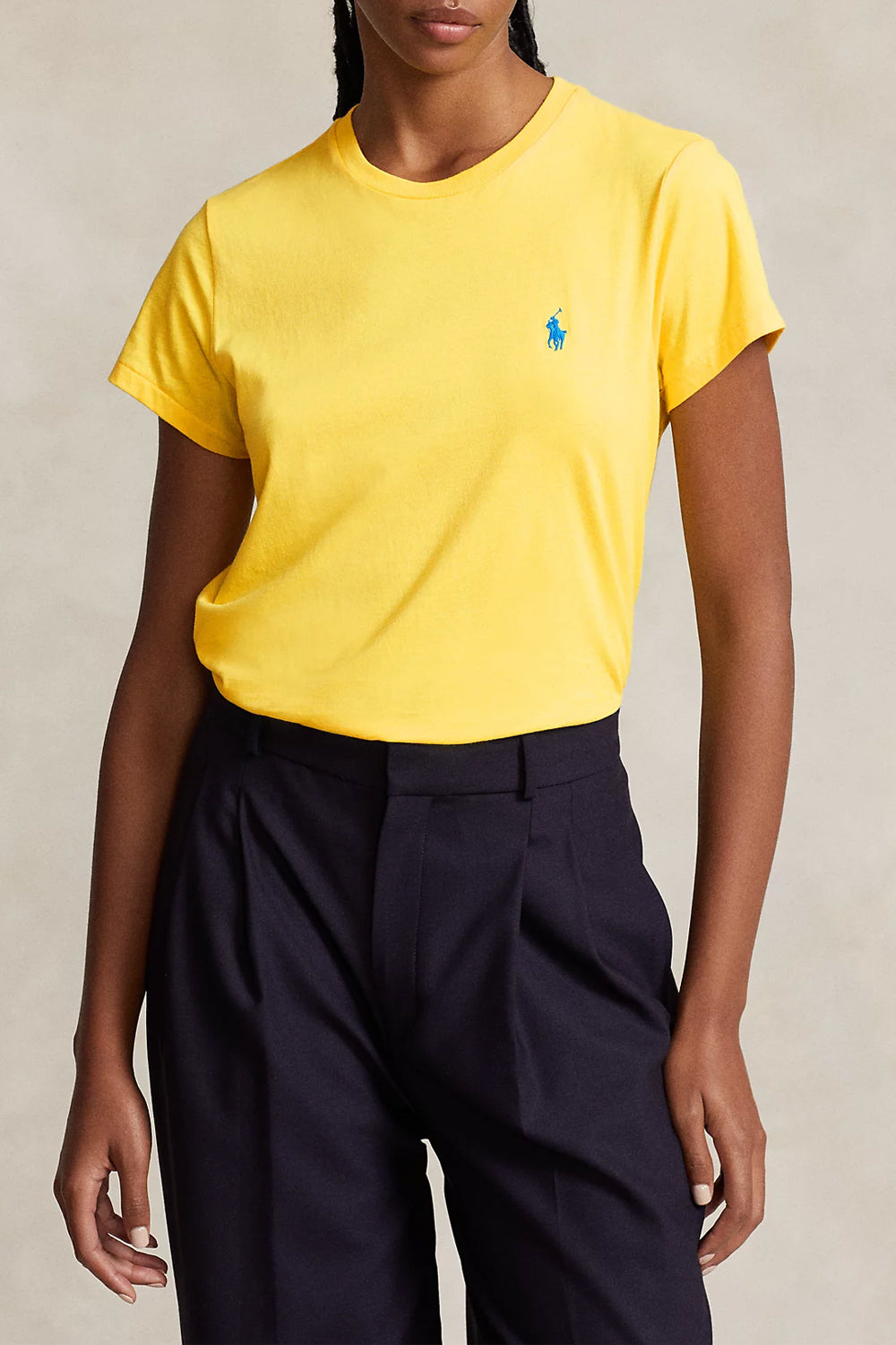POLO RALPH LAUREN Tshirt girocollo in jersey di cotone POLO RALPH LAUREN