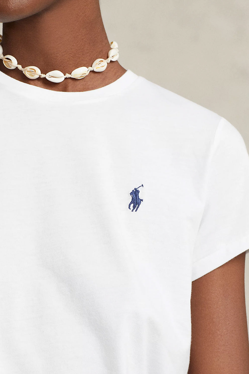 POLO RALPH LAUREN Tshirt girocollo in jersey di cotone POLO RALPH LAUREN