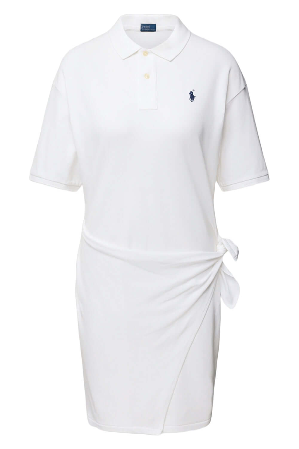 POLO RALPH LAUREN Abito polo in piquet con nodo Uncategorized POLO RALPH LAUREN