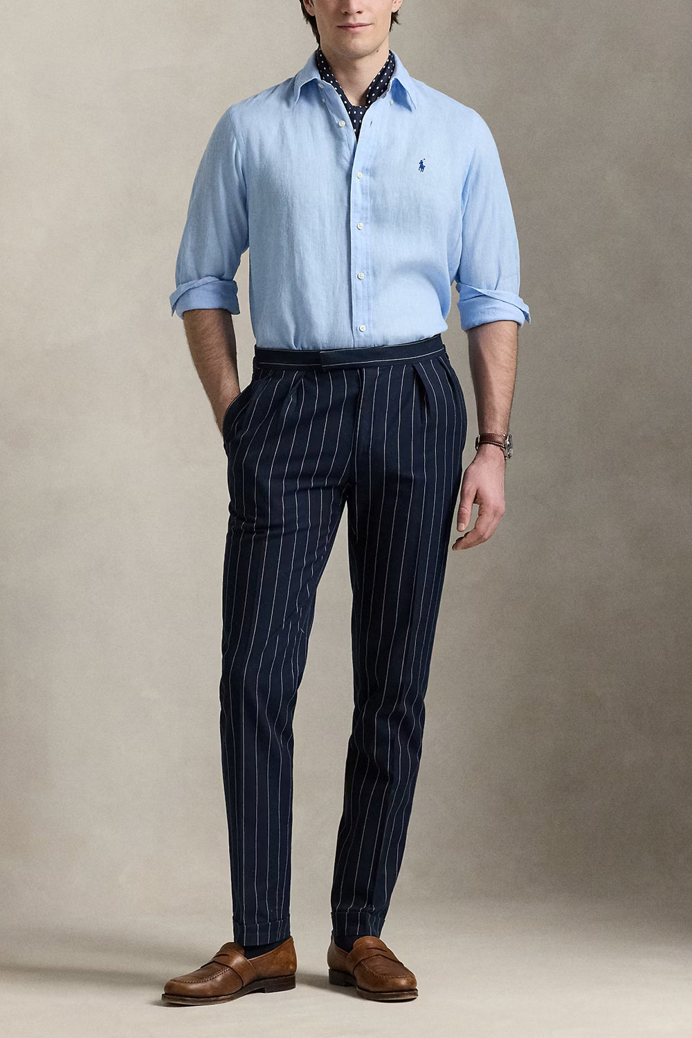 POLO RALPH LAUREN Camicia in lino Custom-Fit