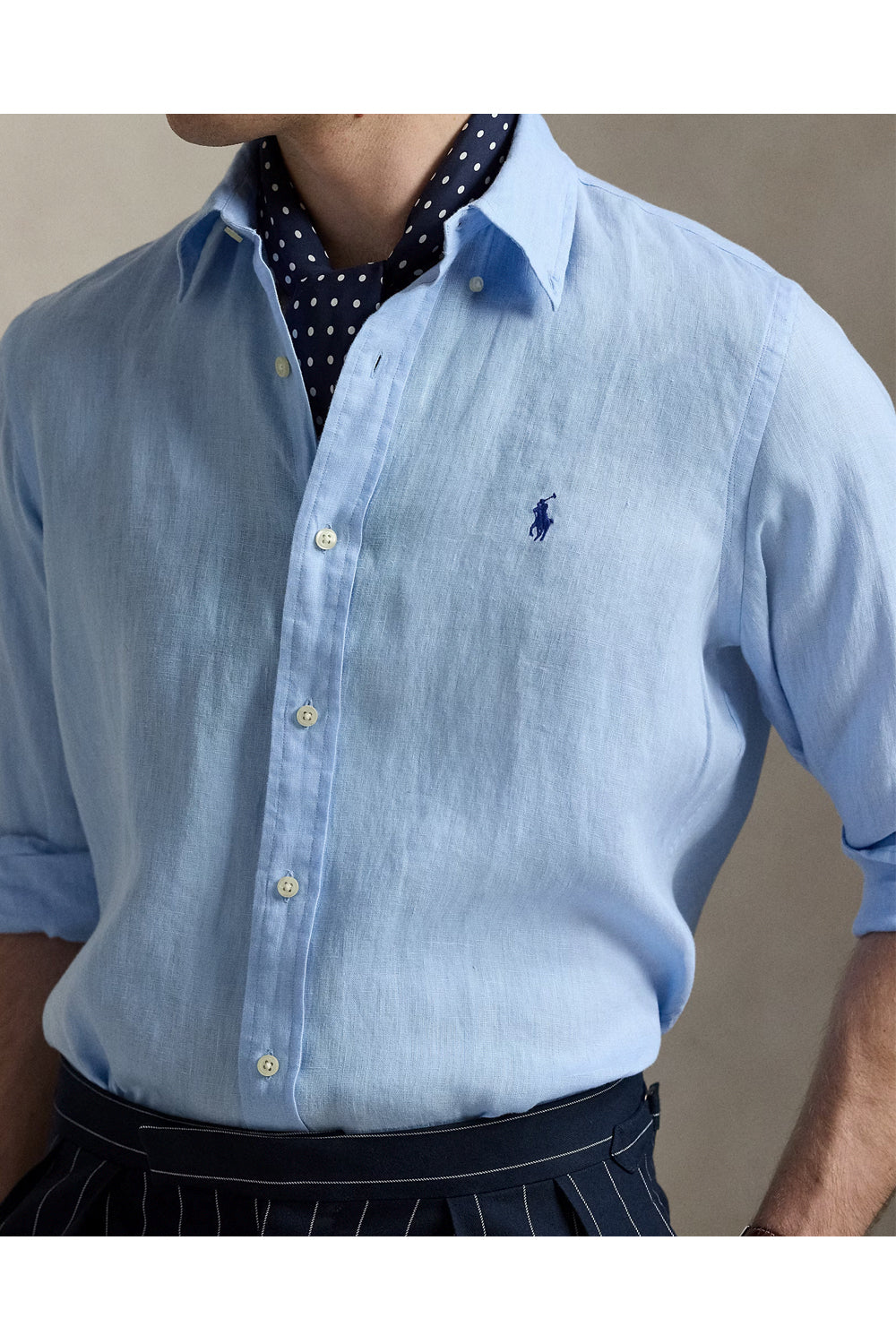 POLO RALPH LAUREN Camicia in lino Custom-Fit