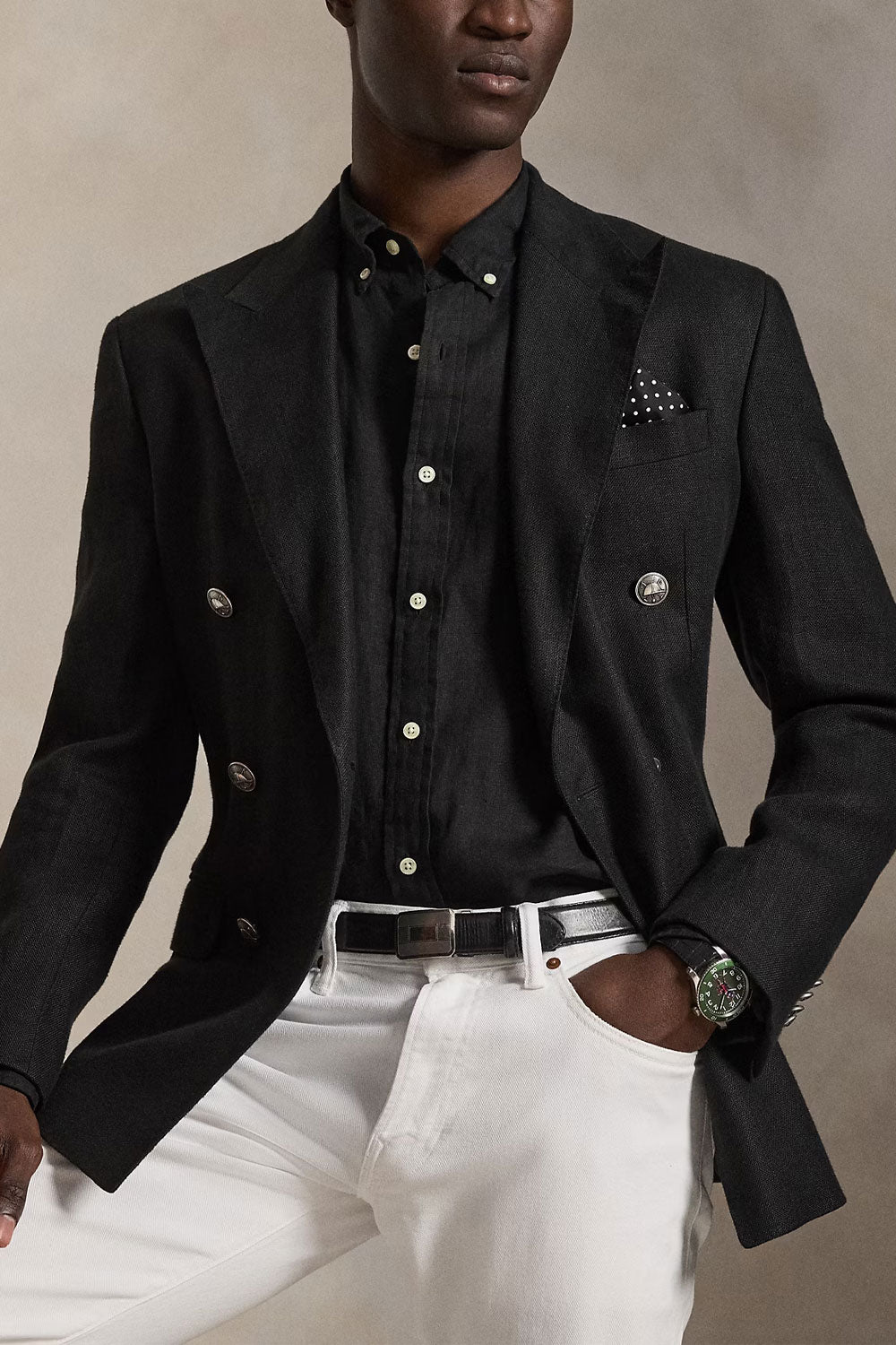 POLO RALPH LAUREN Camicia in lino Slim Fit