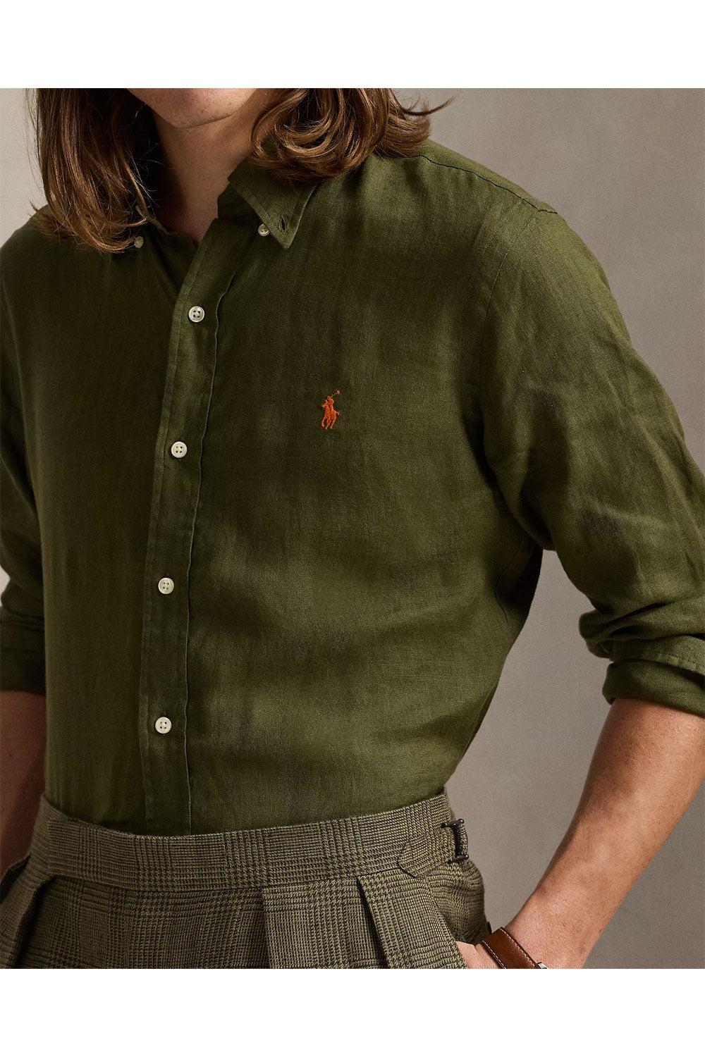 POLO RALPH LAUREN Camicia in lino Slim Fit