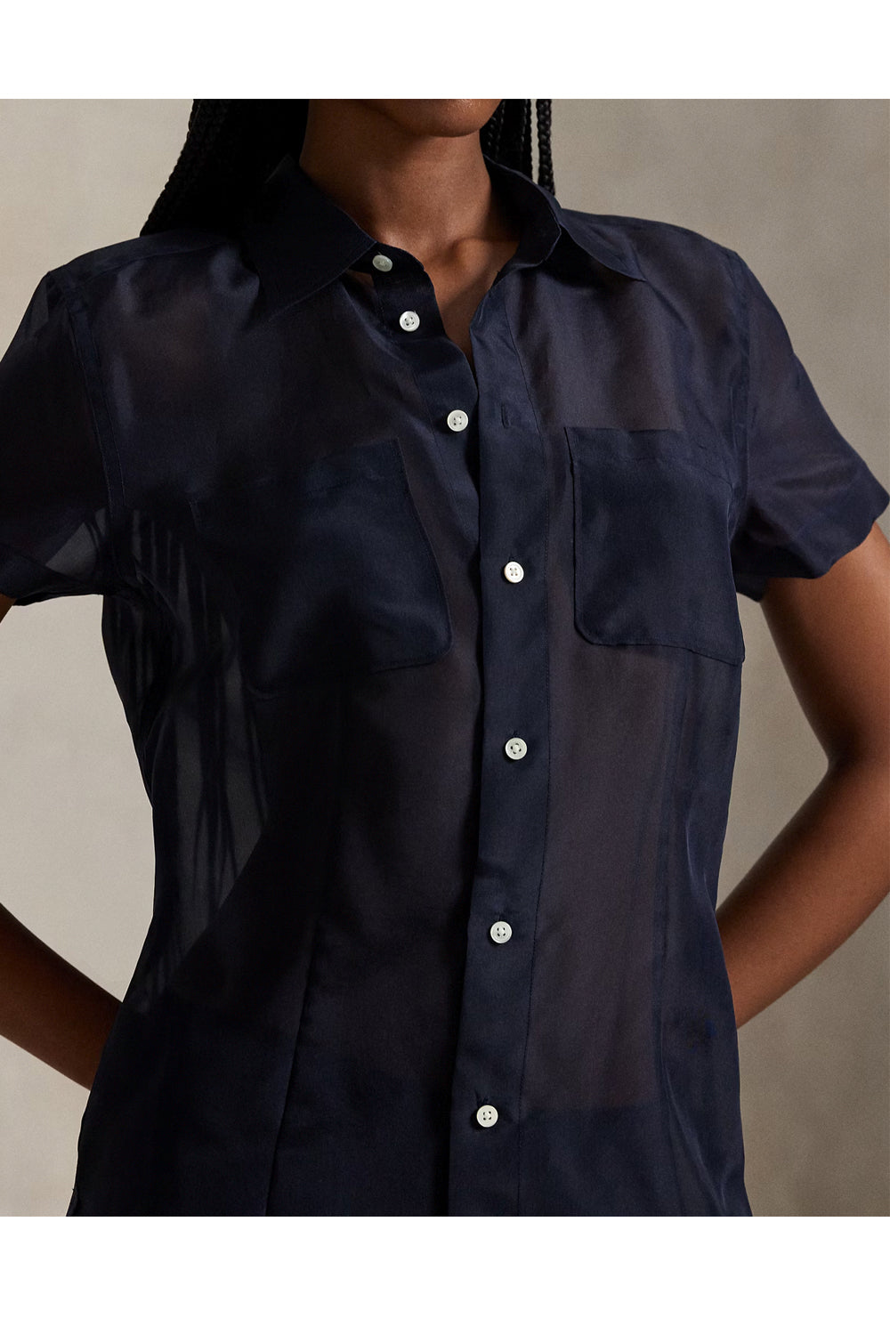 POLO RALPH LAUREN Camicia in organza di seta