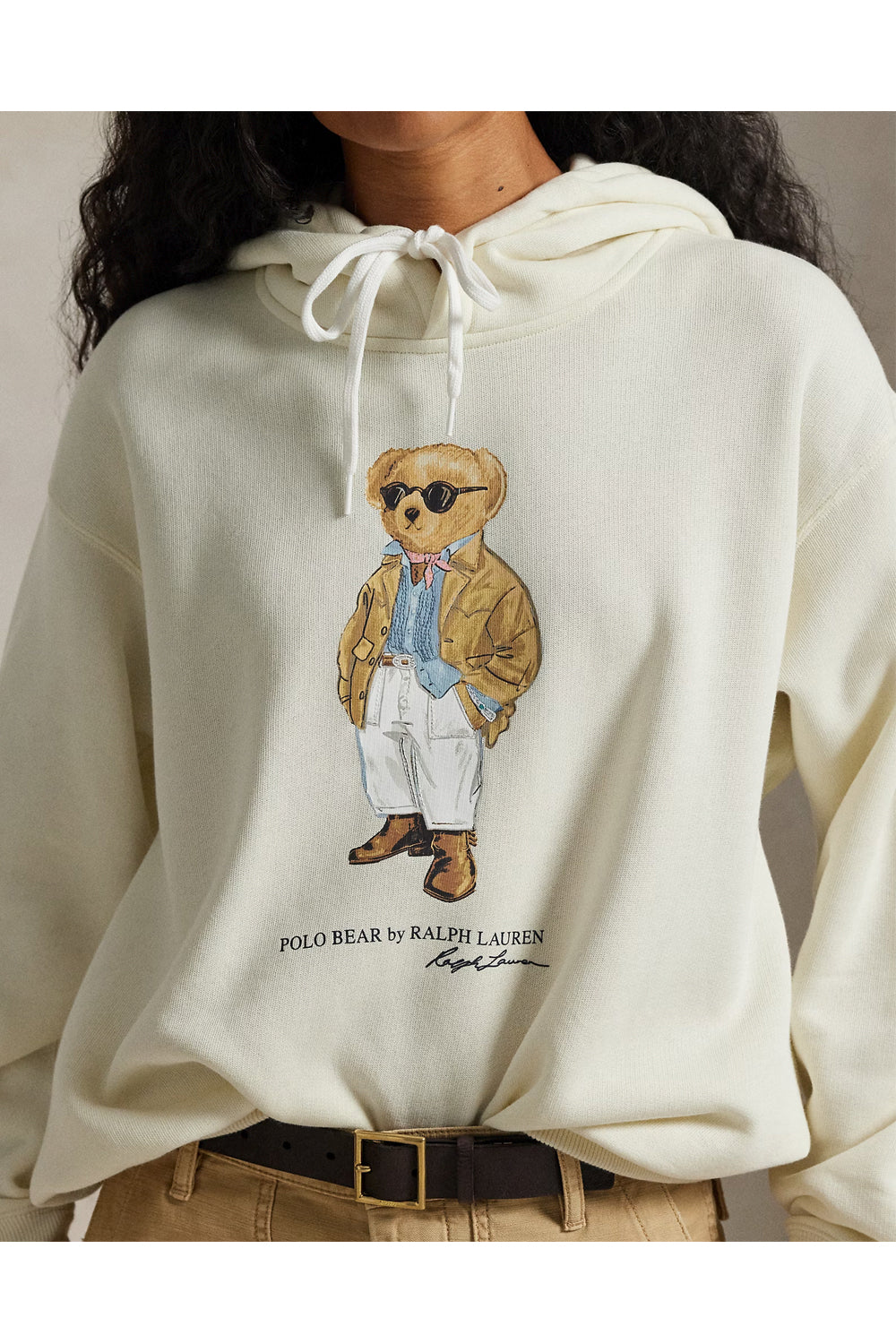 POLO RALPH LAUREN Felpa con cappuccio e stampa Polo Bear