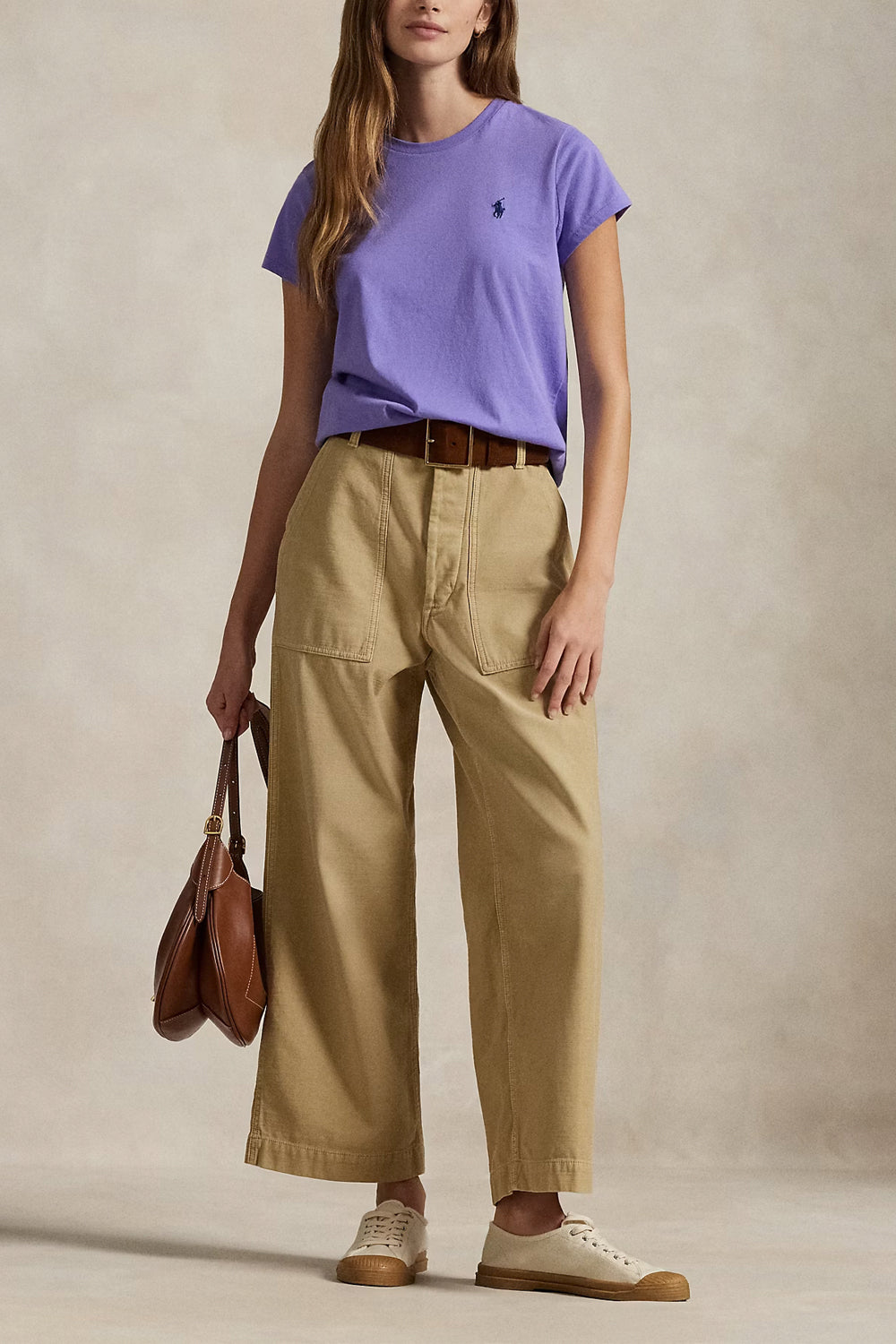 POLO RALPH LAUREN Maglietta girocollo in jersey di cotone