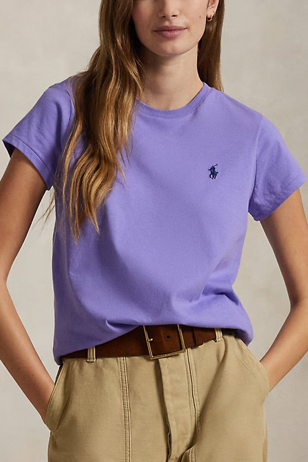 POLO RALPH LAUREN Maglietta girocollo in jersey di cotone