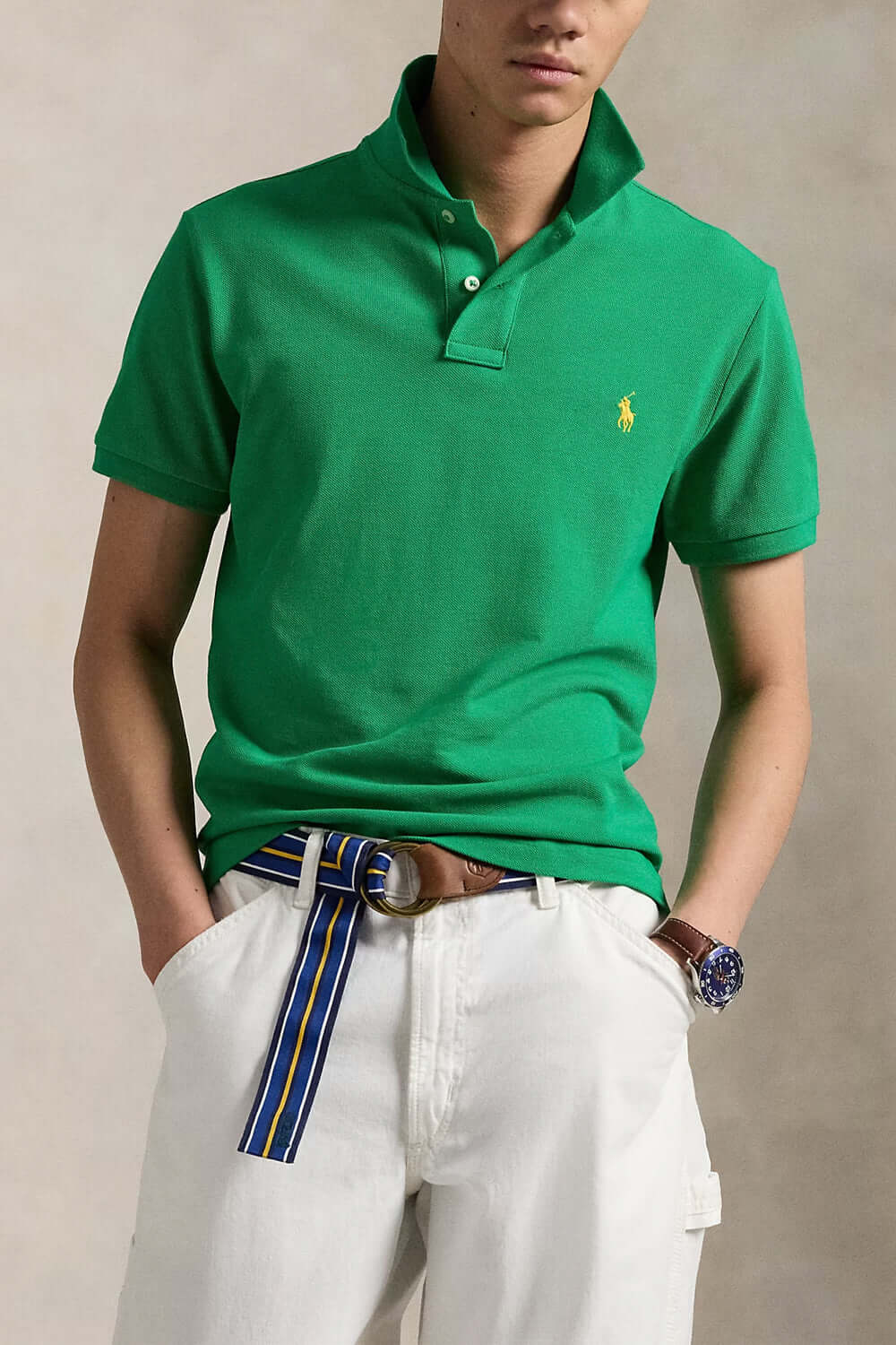 POLO RALPH LAUREN Polo in piqué Custom Slim-Fit Uncategorized POLO RALPH LAUREN