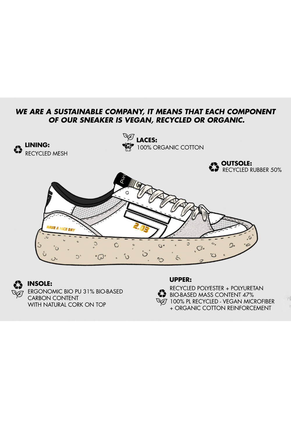 PURAAI Scarpe Classic Latte PURAAI