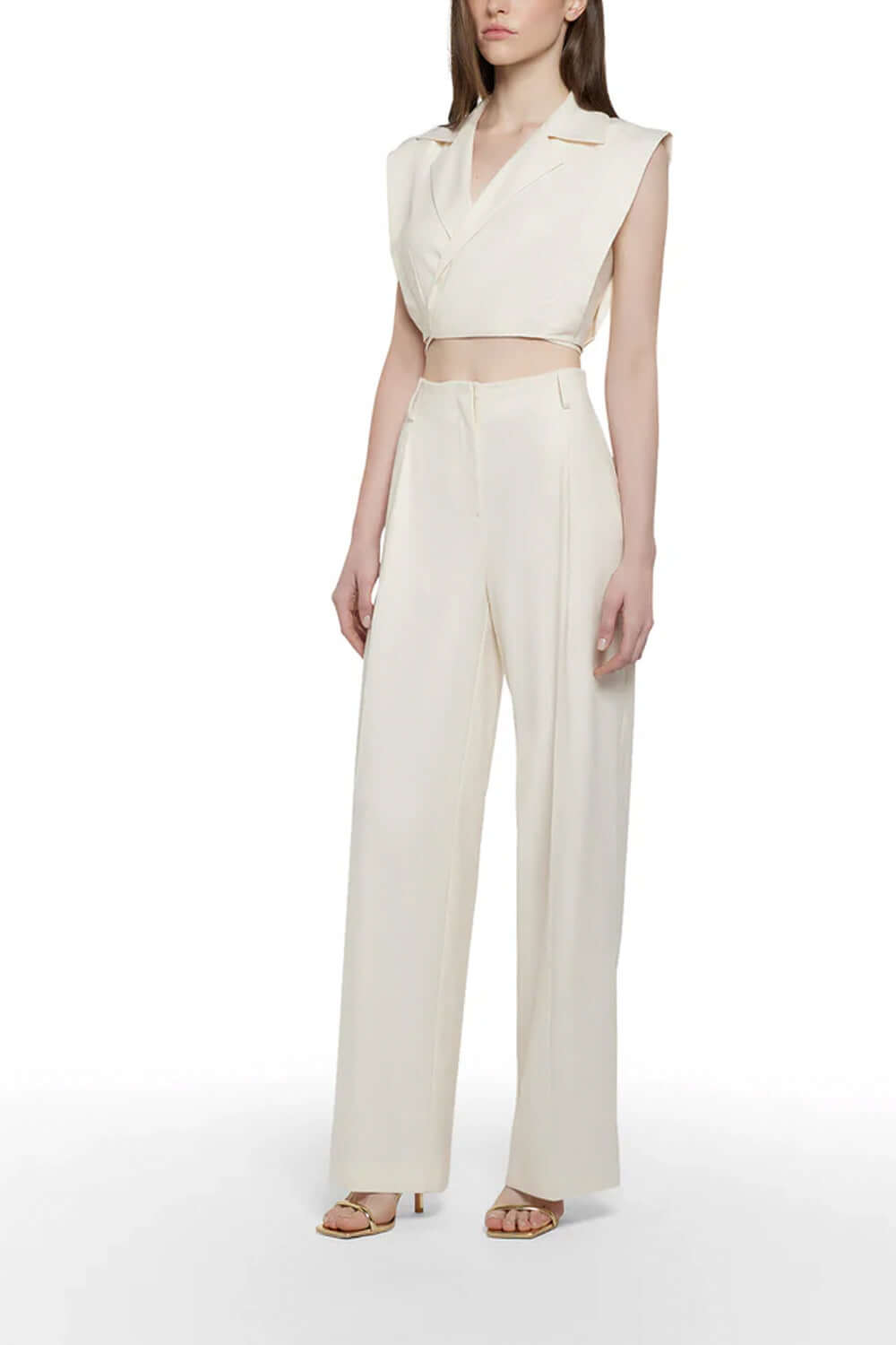 SIMONA CORSELLINI Pantalone gamba larga a righe Uncategorized SIMONA CORSELLINI