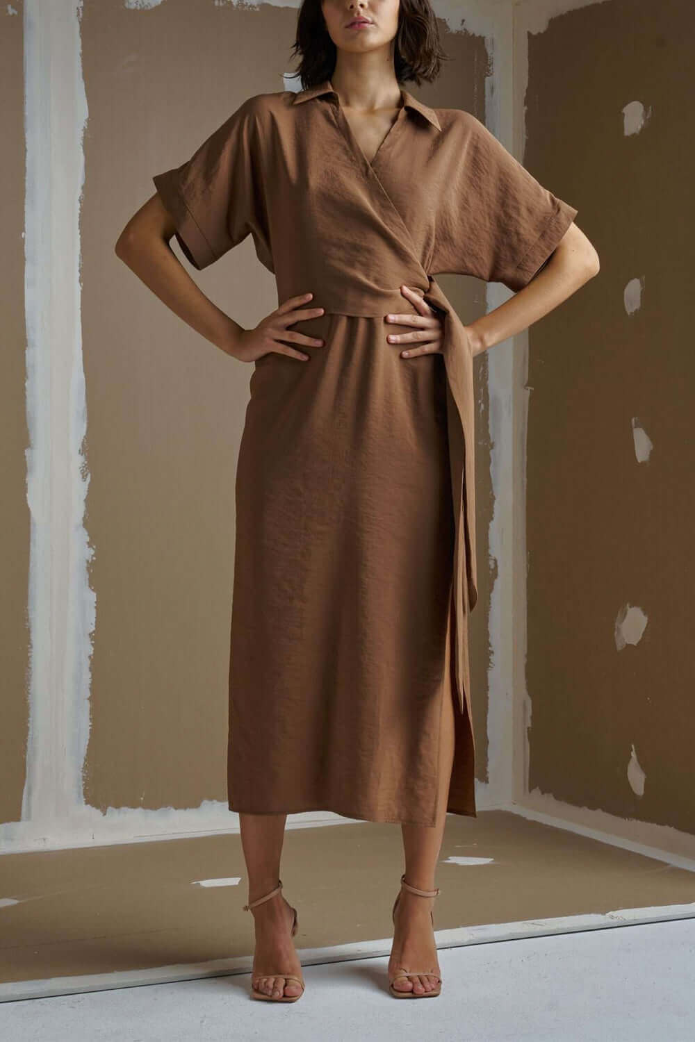 RAME Abito chemisier con nodo frontale Uncategorized RAME