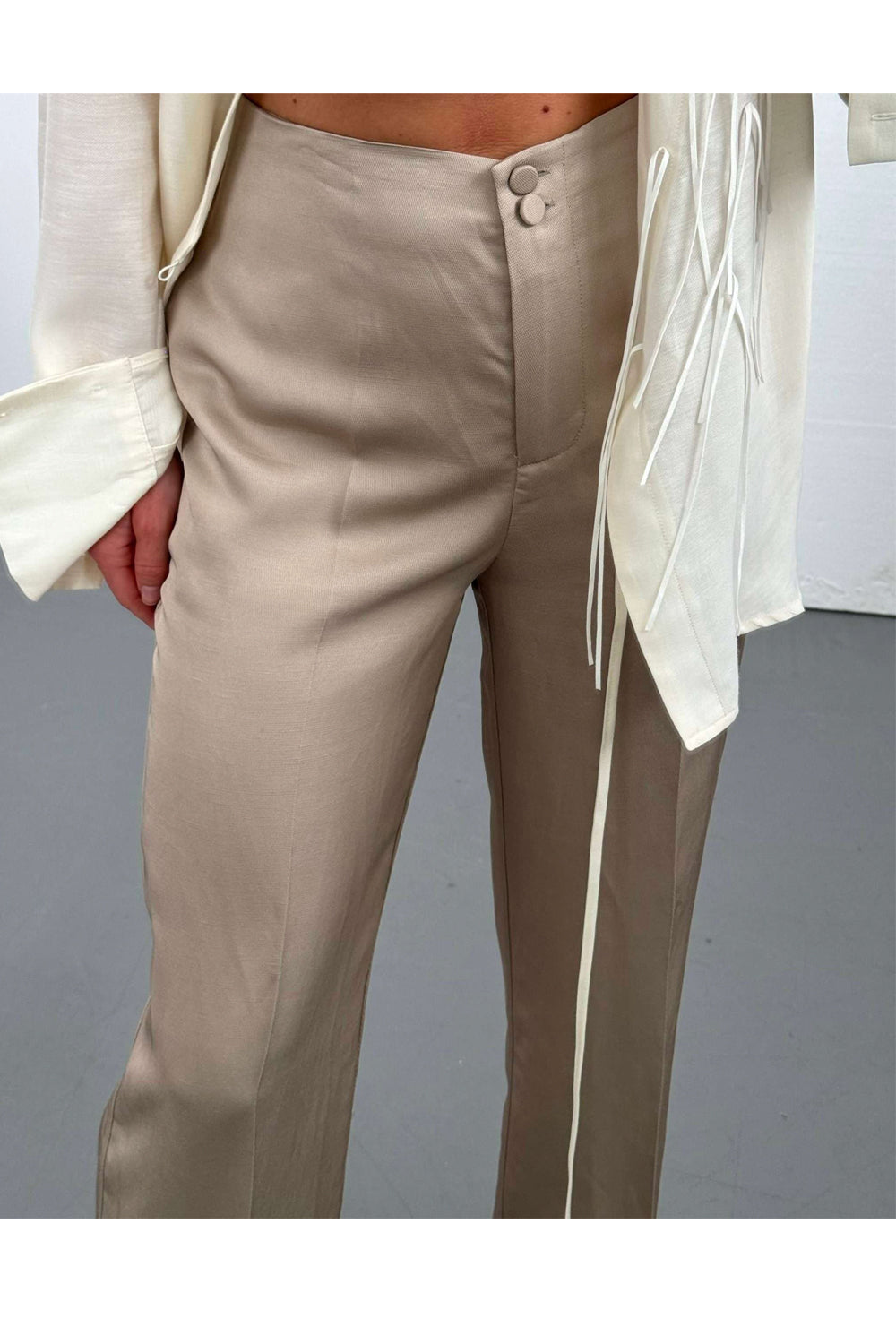 RAME Pantalone palazzo in misto lino Clothing RAME