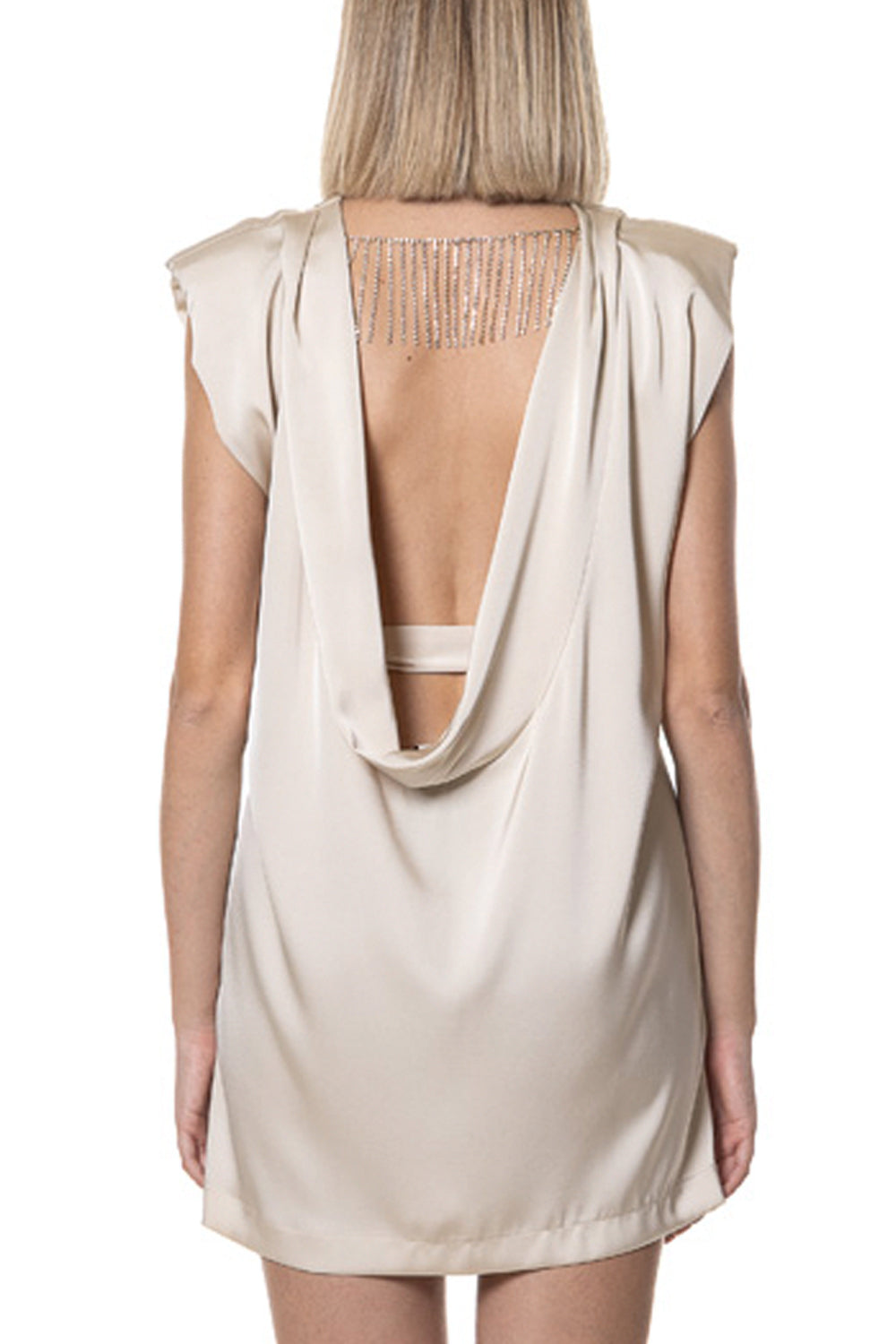 RAME Abito in raso con cintura Clothing RAME