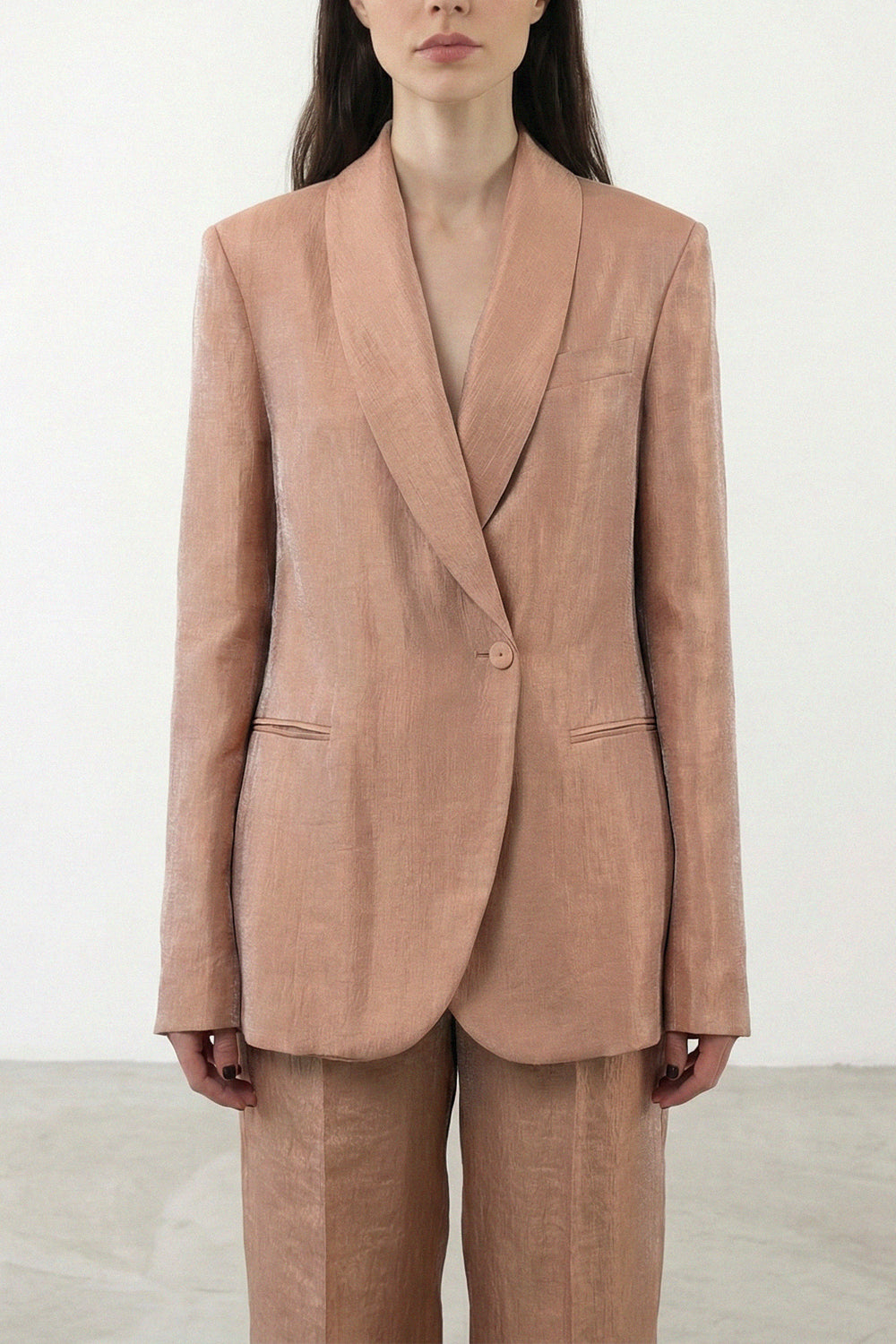 RAME Blazer con collo tuxedo