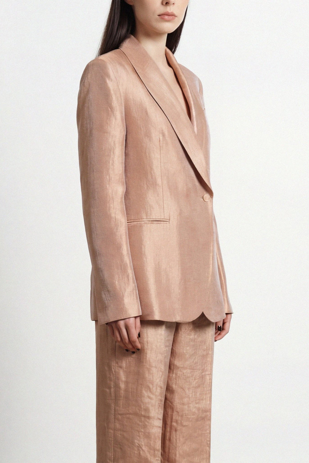 RAME Blazer con collo tuxedo