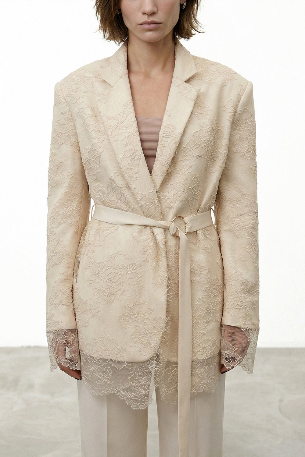 RAME Blazer in pizzo floreale